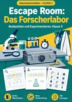 Vorschau - Arbeitsblätter - Beobachten und Experimentieren, Escape Room, Klasse 5 - Deckblatt