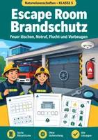 Vorschau - Arbeitsblätter - Feuerlöschen und Brandschutz, Escape Room, Klasse 5 - Deckblatt
