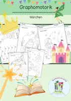 Vorschau - Arbeitsblätter - Graphomotorik / Märchen / Schwungübung / Kindergarten / Grundschule / Kita - Deckblatt