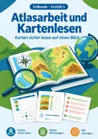 Vorschau - Arbeitsblätter - Atlasarbeit und Kartenlesen, Merkblatt, Klasse 5 - Deckblatt