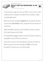 Vorschau - Arbeitsblätter - Leseverstehen 3-fach differenziert: Metall und Holz | Sachtext - Seite 2
