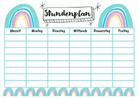 Vorschau - Arbeitsblätter - Schulstart Geschenke Lesezeichen Stundenplan Schuljahresorakel Regenbogen back to school - Seite 3