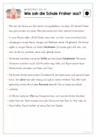 Vorschau - Arbeitsblätter - Leseverstehen 3-fach differenziert: Sachtext "Schule früher" - Seite 3