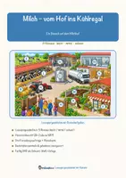 Vorschau - Arbeitsblätter - Milch – vom Hof ins Kühlregal – Lesespurgeschichte mit Rätselaufgaben (Klasse 6) - Seite 1