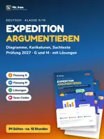 Vorschau - Unterrichtsreihen - Argumentation - Materialgestütztes Argumentieren Kl. 9/10 – Prüfung 2027 (G/M mit Lösungen) - Deckblatt