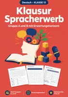 Vorschau - Test - Klausur Spracherwerb Modelle Klasse 13 - Deckblatt