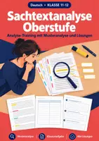 Vorschau - Arbeitsblätter - Sachtextanalyse Oberstufe Deutsch Training - Deckblatt