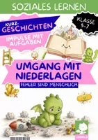 Vorschau - Arbeitsblätter - Umgang mit Fehlern Lesetext mit Fragen Klasse 5 6 7 | 3 Kurzgeschichten zu Niederlagen, Schuldzuweisung & Ehrlichkeit | Fehlerkultur für Ethik & Soziales Lernen - Deckblatt