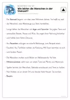 Vorschau - Arbeitsblätter - Sachtext Steinzeit - Leseverstehen 3-fach differenziert - Seite 2