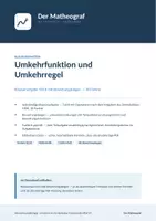 Vorschau - Test - Analysis Q2 LK - Umkehrfunktion - Klausurbaustein - Deckblatt