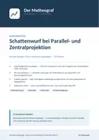 Vorschau - Test - Vektorrechnung Q2 - Schattenwurf bei Parallel- und Zentralprojektion - Klausurbaustein - Der Matheograf - Seite 1