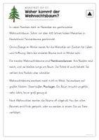 Vorschau - Arbeitsblätter - Sachtext Weihnachtsbaum - Leseverstehen 3-fach differenziert - Seite 2