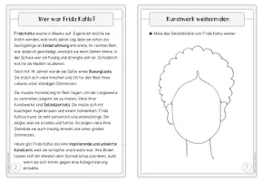 Vorschau - Arbeitsblätter - Künstler-Faltheft: Frida Kahlo - Seite 2