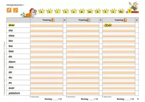 Vorschau - Arbeitsblätter - Täglich 10 Minuten Grundwortschatz-Training: 3./4. Klasse (Schreibtraining zu allen Wörtern des GW – mit Erfolgsübersicht und Diplom) - Seite 3