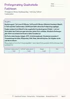 Vorschau - Arbeitsblätter - Quadratische Funktionen – Prüfungstraining Mathematik (Klasse 9) - Seite 3