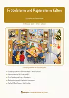 Vorschau - Arbeitsblätter - Fröbelsterne und Papiersterne falten – Lesespurgeschichte mit Rätselaufgaben (Klasse 4) - Seite 1