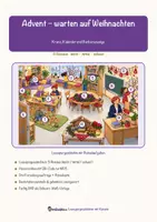 Vorschau - Arbeitsblätter - Advent – warten auf Weihnachten – Lesespurgeschichte mit Rätselaufgaben (Klasse 2) - Seite 1