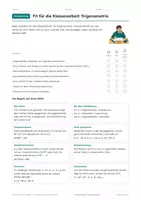 Vorschau - Test - Klassenarbeit Trigonometrie Klasse 10 - Seite 3