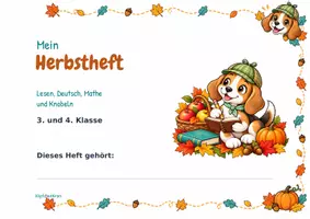 Vorschau - Arbeitsblätter - Herbst-Freiarbeitsheft | 3./4. Klasse - Deckblatt