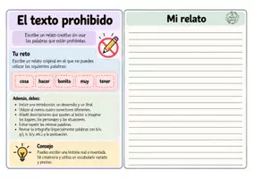 Vista previa - Hojas de trabajo - CUADERNO DE RETOS DE EXPRESIÓN ESCRITA 3° CICLO - página 2