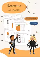 Vorschau - Arbeitsblätter - Symmetrie-Bilder Halloween | Spiegelbilder | differenziert - Deckblatt