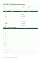 Vorschau - Arbeitsblätter - Klassenarbeit Deutsch Klasse 7: Wortarten, Tempus, Aktiv und Passiv – „Ein Eimer, der beim Trennen hilft“ mit Erwartungshorizont - Seite 3