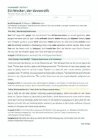 Vorschau - Arbeitsblätter - Klassenarbeit Deutsch Klasse 7: Wortarten, Tempus, Aktiv und Passiv – „Ein Wecker, der davonrollt“ mit Erwartungshorizont - Seite 2