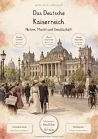 Vorschau - Unterrichtsreihen - Deutsches Kaiserreich 1871–1914 – 107 Seiten Geschichte Lernwerkstatt | Bismarck, Reichsgründung, Wilhelm II., Verfassung & Gesellschaft | Mit Lösungen - Deckblatt