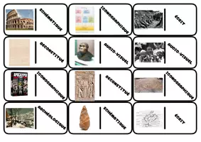 Aperçu - Apprentissages en autonomie - Domino : Nature d'un document historique - Page 1