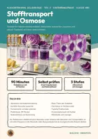 Vorschau - Arbeitsblätter - Osmose Diffusion Klausur Stofftransport Biologie Oberstufe Klasse 10 11 | Klausurtraining 17 Seiten mit Erwartungshorizont | Plasmolyse, Kartoffel-Messreihe, passiver und aktiver Transport | Klausurtraining Zellbiologie 3 - Seite 1