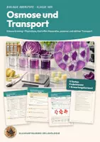 Vorschau - Arbeitsblätter - Osmose Diffusion Klausur Stofftransport Biologie Oberstufe Klasse 10 11 | Klausurtraining 17 Seiten mit Erwartungshorizont | Plasmolyse, Kartoffel-Messreihe, passiver und aktiver Transport | Klausurtraining Zellbiologie 3 - Deckblatt