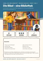 Vorschau - Arbeitsblätter - Die Bibel Religion Klasse 3/4 | Arbeitsblätter 16 Seiten mit Lösungen | Altes und Neues Testament, Bibelstellen lesen, Check-in und Exit-Tickets | Himmel-und-Erde-Werkstatt 1 - Seite 1