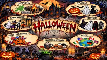 Vorschau - Arbeitsblätter - Halloween – Ursprung, Geschichte & Bräuche | Unterrichtsmaterial mit Sachtext, PowerPoint und kreativen Aufgaben - Seite 3