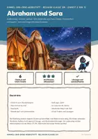 Vorschau - Arbeitsblätter - Abraham und Sara Religion Klasse 3/4 | Arbeitsblätter 16 Seiten mit Lösungen | Aufbruch, Verheißung, Sara lacht, Check-in und Exit-Tickets | Himmel-und-Erde-Werkstatt 2 - Seite 1