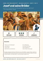 Vorschau - Arbeitsblätter - Josef und seine Brüder Religion Klasse 3/4 | Arbeitsblätter 16 Seiten mit Lösungen | Neid, Träume, Versöhnung, Check-in und Exit-Tickets | Himmel-und-Erde-Werkstatt 3 - Seite 1