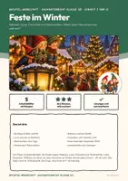Vorschau - Arbeitsblätter - Feste im Winter Sachunterricht Klasse 1/2 | Arbeitsblätter 13 Seiten mit Lösungen | Nikolaus, Lucia, Chanukka, Weihnachten | Wichtel-Werkstatt 5 - Seite 1