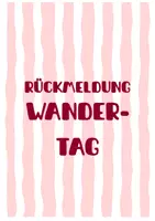Vorschau - Anderer Materialtyp - Wandertagrückmeldung_zum bearbeiten - Deckblatt