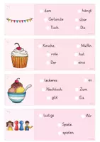 Vorschau - Arbeitsblätter - Schüttelsätze Geburtstag - zweifach differenziert, 3 Lineaturen - Seite 3