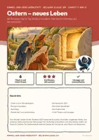 Vorschau - Arbeitsblätter - Ostern Karwoche Religion Klasse 3/4 | Arbeitsblätter 16 Seiten mit Lösungen | Palmsonntag bis Ostersonntag, leeres Grab, Exit-Tickets | Himmel-und-Erde-Werkstatt 9 - Seite 1