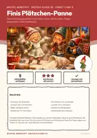 Vorschau - Arbeitsblätter - Lesetext Weihnachten Deutsch Klasse 1/2 | Leseheft 13 Seiten mit Lösungen | Plätzchen backen, Fragen zum Text | Wichtel-Werkstatt 9 - Seite 1