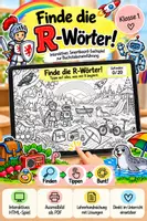 Vorschau - Arbeitsblätter - Interaktive Buchstaben - Suchbilder für das Smartboards (U-I-E-T-R) - Seite 1