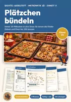 Vorschau - Arbeitsblätter - Zehner und Einer bündeln Mathe Klasse 1/2 | Arbeitsblätter 13 Seiten mit Lösungen | Stellenwert bis 100, Zahlendreher | Wichtel-Werkstatt 11 - Deckblatt
