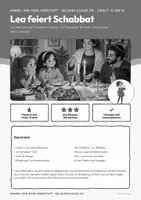 Vorschau - Arbeitsblätter - Judentum Schabbat Religion Klasse 3/4 | Arbeitsblätter 16 Seiten mit Lösungen | Synagoge, Tora, Jesus war Jude, Check-in und Exit-Tickets | Himmel-und-Erde-Werkstatt 14 - Seite 1