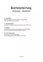 Vorschau - Arbeitsblätter - 🍁Windlichter basteln im Herbst 🍂 – Mal- und Bastelvorlage für die Grundschule 1 - 4 Klasse| Herbstbasteln | - Seite 2