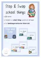 Vorschau - Spiele - Stop and Swap - school things - Deckblatt