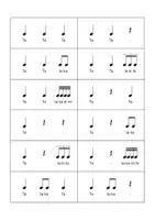 Vista previa - Juegos / Gamificación - 132 Tarjetas de ritmo 3/4 para recortar - Portada