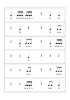 Vista previa - Juegos / Gamificación - 132 Tarjetas de ritmo 3/4 para recortar - página 2