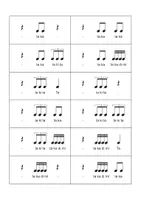 Vista previa - Juegos / Gamificación - 132 Tarjetas de ritmo 3/4 para recortar - página 3