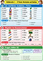 Vorschau - Arbeitsblätter - Französisch Klasse 7 Vertretungsstunde - Ecole, Alltag und Lieblingsfächer - Seite 1