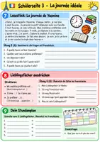 Vorschau - Arbeitsblätter - Französisch Klasse 7 Vertretungsstunde - Ecole, Alltag und Lieblingsfächer - Seite 3